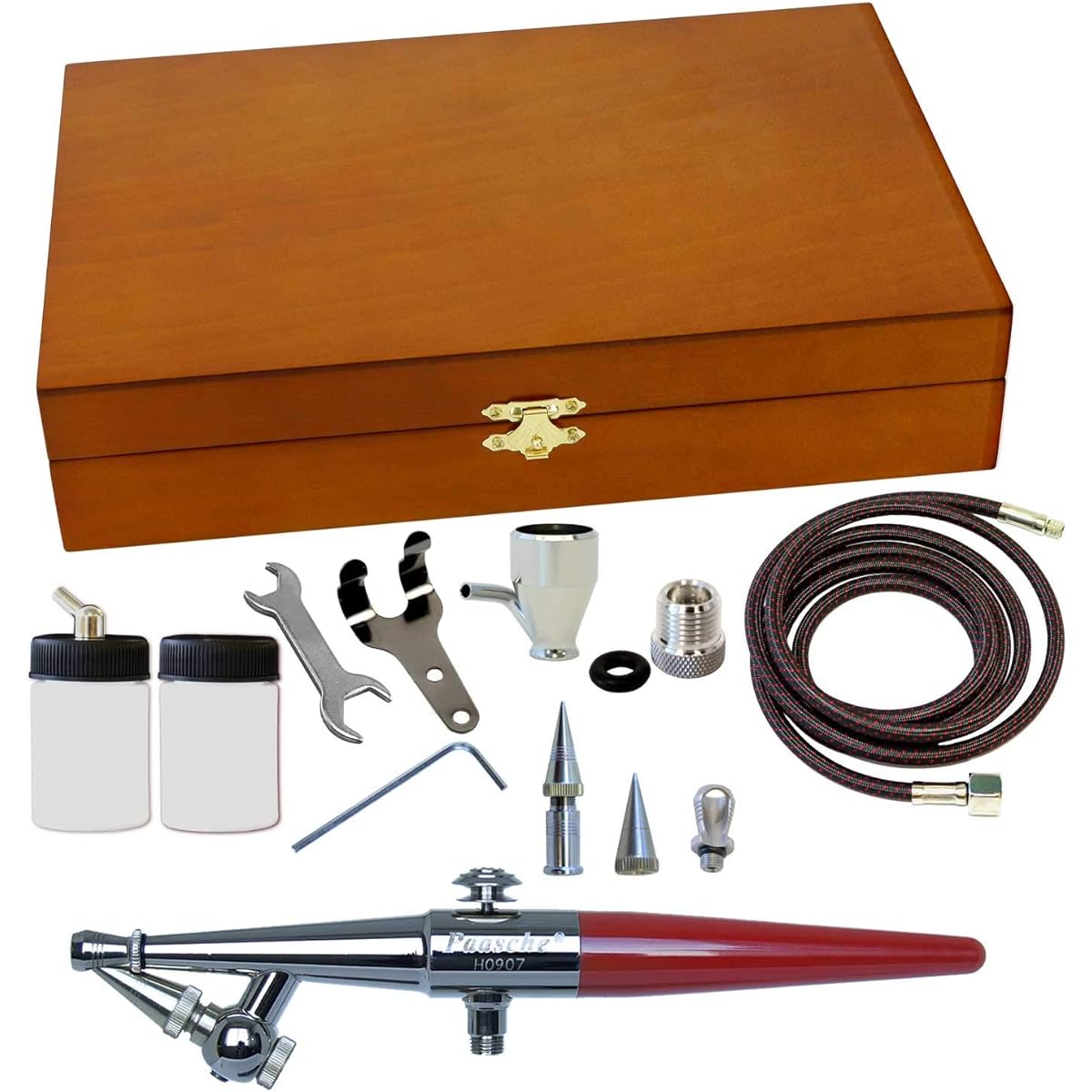 Paasche Airbrush Single Action Airbrush Wooden Case