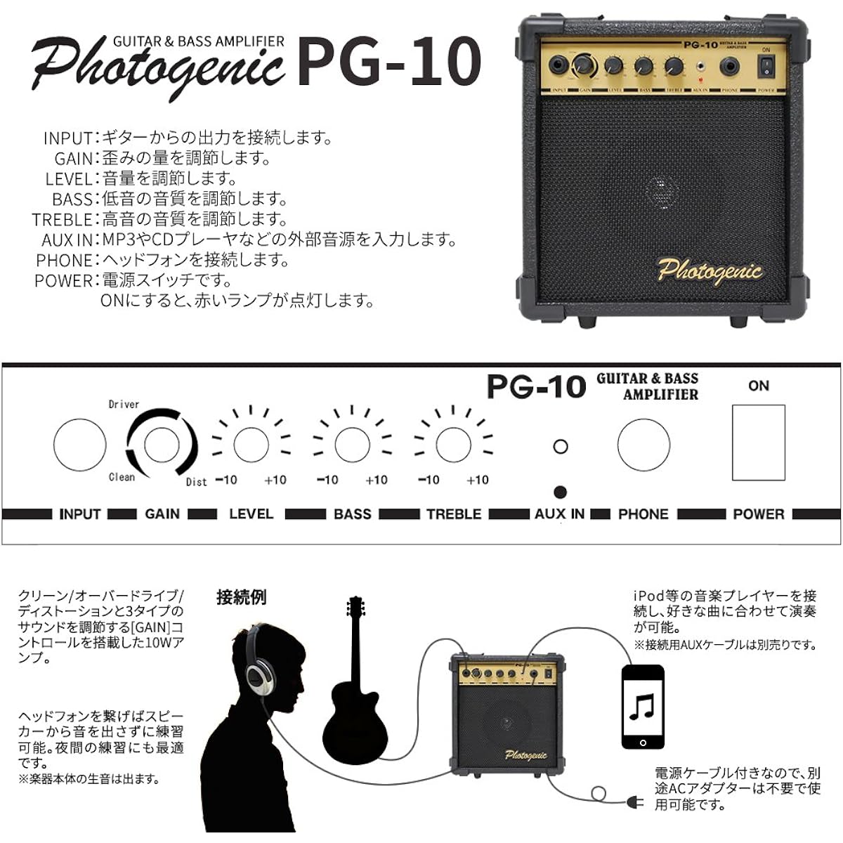 Beginner's Guide to Electric Acoustic Instruments Sakura Musical Instruments Original Assortment of Accessories Starter Pack [Photogenic PG-10]
