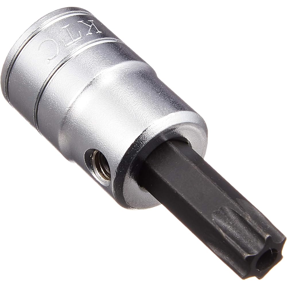 Kyoto Machinery Tools (KTC) 9.5mm (3/8 inch) Short T-type Tamper-proof Torx Bit Socket Set, Set of 8 TBT3S08TH