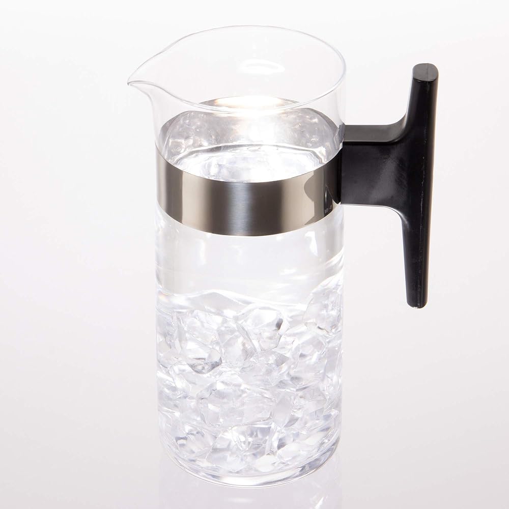 Toyo Sasaki Glass Pitcher Jug & Carafe Roomba Made in Japan (Sold in Case) Clear 1200ml 12 pieces HB-16603