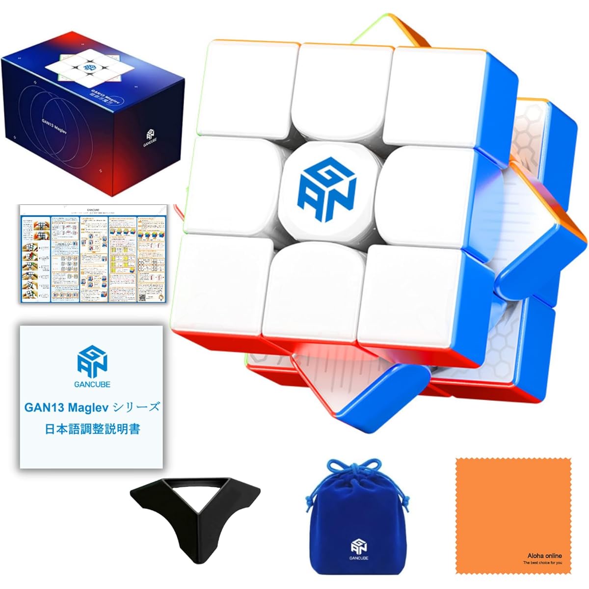 GAN13 Maglev fx 3x3 cube [Japanese manual, stand and cleaning cloth included] (GAN13 Maglev fx)