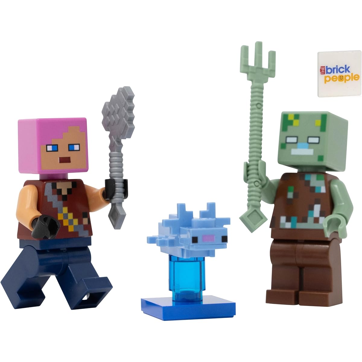 LEGO Minecraft Drowning and Axolotl Adventurer Combo Pack Ages 6+
