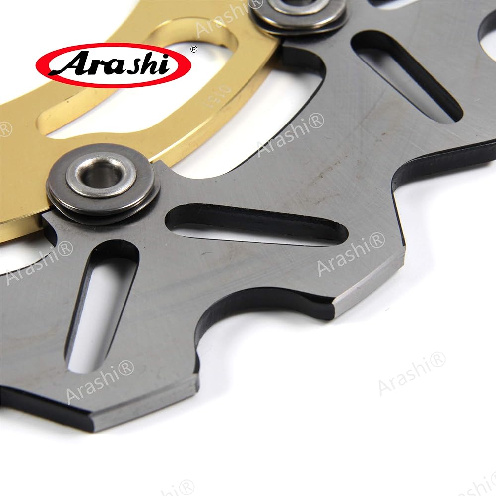 Arashi Front and Rear Brake Disc Rotor for Yamaha YZFR3 YZF-R3 YZF R3 2015-2021 ABS 2017-2021 Motorcycle Replacement Accessories Gold