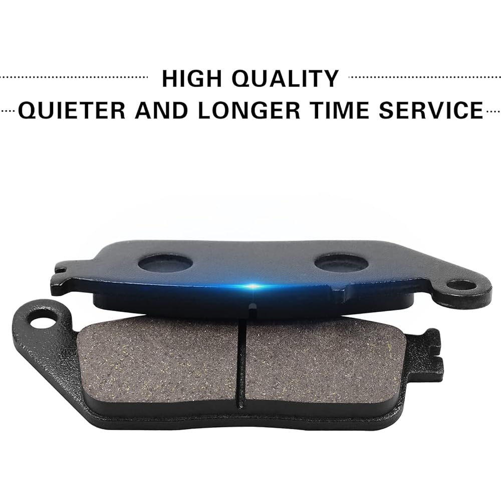SOLLON Brake Pads Front and Rear Honda VTX 1300S Retro /C /R /T 2003-2013 Shadow 1100 VT1100 1995-2007 ACE 1100 VT1100T Aero 1100 Shadow Saber 1100 VT1100C2 Saber 13 00 VT1 300CS, Interstate