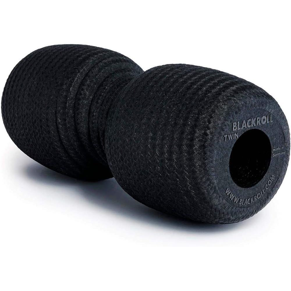 Black Roll Foam Roller TWIN Stretch Ball Made in Germany Lightweight 104g (Genuine Japanese Product)