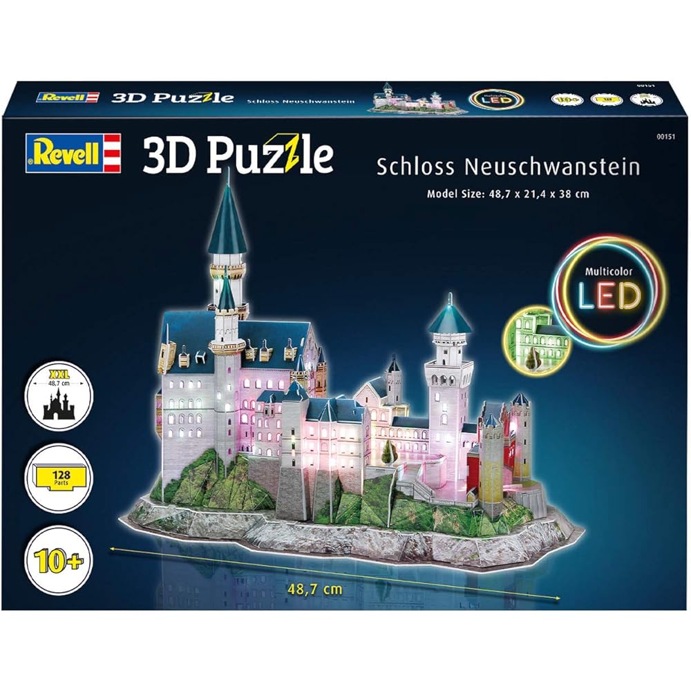 Germany Level 3D Puzzle Neuschwanstein Castle Paper Craft 00151