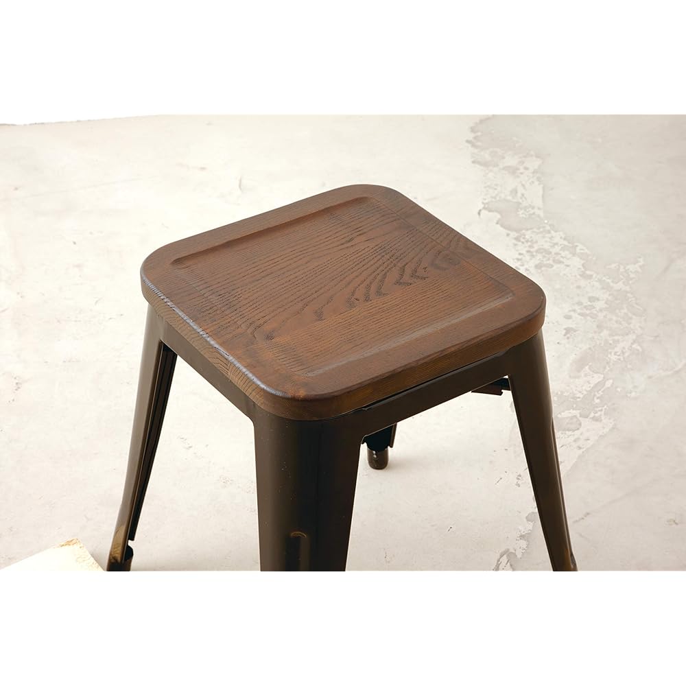 Moriyoshi stool 31.5x31.5x45cm black M-94115-5V