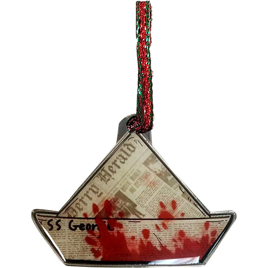 SS Georgie Boat Scary Clown Horror Movie Enamel Metal Pendant Christmas Ornament Gift Seasonal Decoration