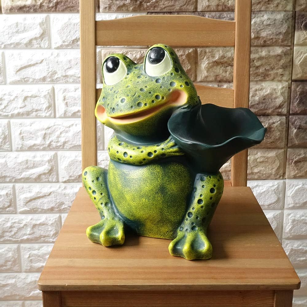Portuguese Ornament Terracotta Unglazed Pottery Frog Figurine Maido Frog 34cm pto-1377g