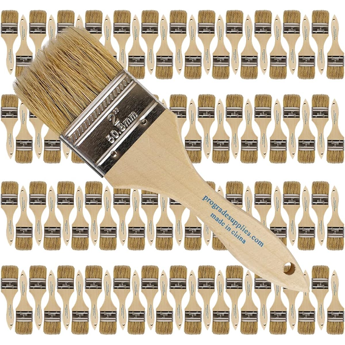 96 pk- 2 inch Tip Paint Brushes for Paint, Stain, Varnish, Adhesive, Gesso