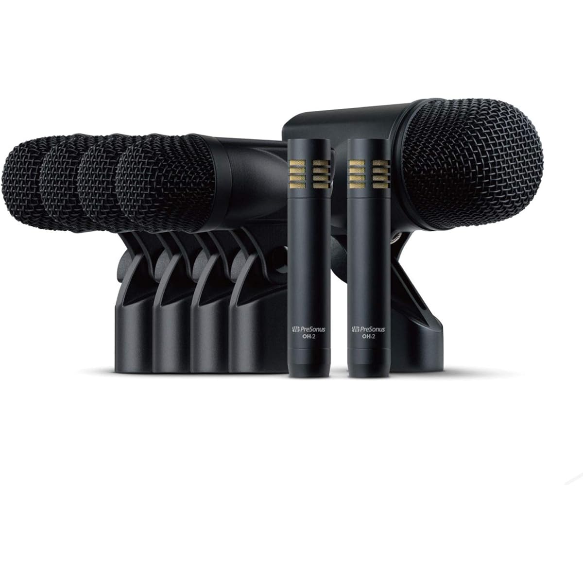 PreSonus DM-7 7-piece drum recording microphone set with dedicated hard shell carrying case included