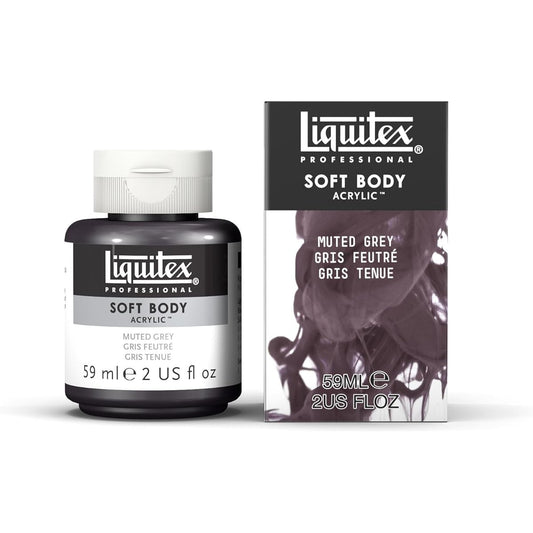 Liquitex Special Release Collection Soft Body Acrylic Paint 2oz Tube Muted Gray 2oz