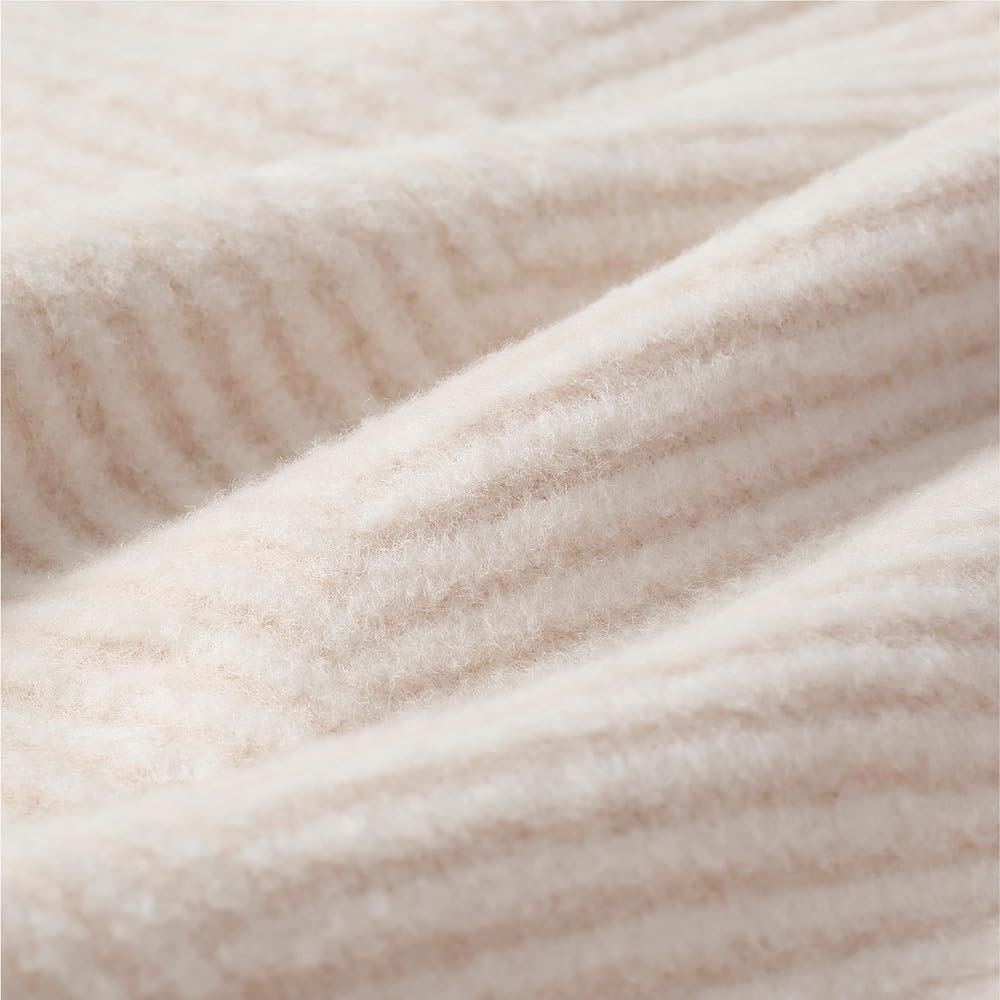 nishikawa [Nishikawa] Cotton Blanket, Single, Washable, 100% Cotton, Soft, Warm, Itelier, Made in Japan, Winter, Beige FQ09101006