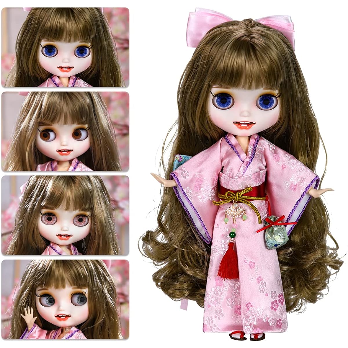 ICY Fortune Days BJD Doll, Movable Body, Matte Skin, Custom Practice, Hinamatsuri Gift, 4 Pupil Colors + Hand-painted Makeup + 19 Improved Joints Doll 6+ (15)