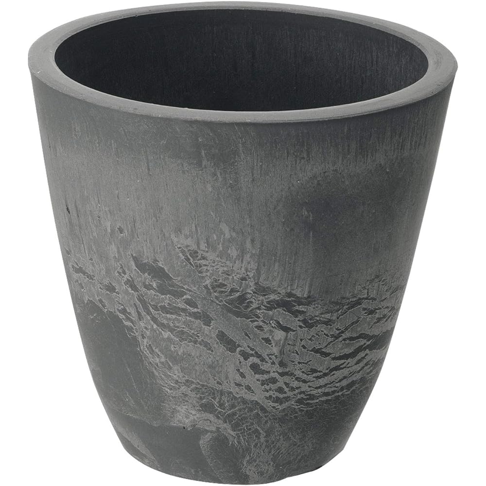 Richell Pot Planter Botany Plain Pot 15 Type Diameter 15.3 x Height 15.1cm 000645 Dark Gray 5 pieces