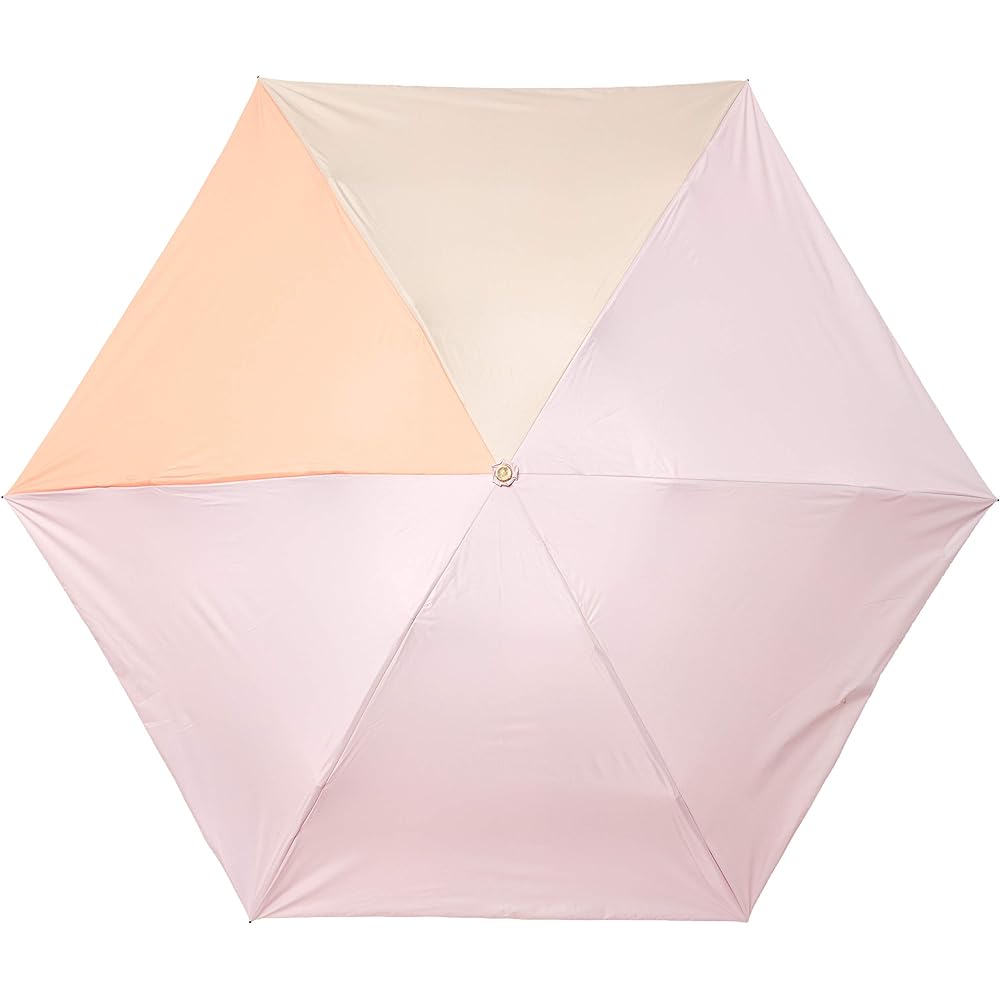 [Moonbat] Folding Umbrella KOKoTi Folding Umbrella, Rain Umbrella, Pastel Color, Stylish, Modern, Simple, Ladies [Water Repellent, Heat Shielding, UV Protection, For Sunny or Rainy Days] Beige, Beige, Rib Length: Approx. 55cm
