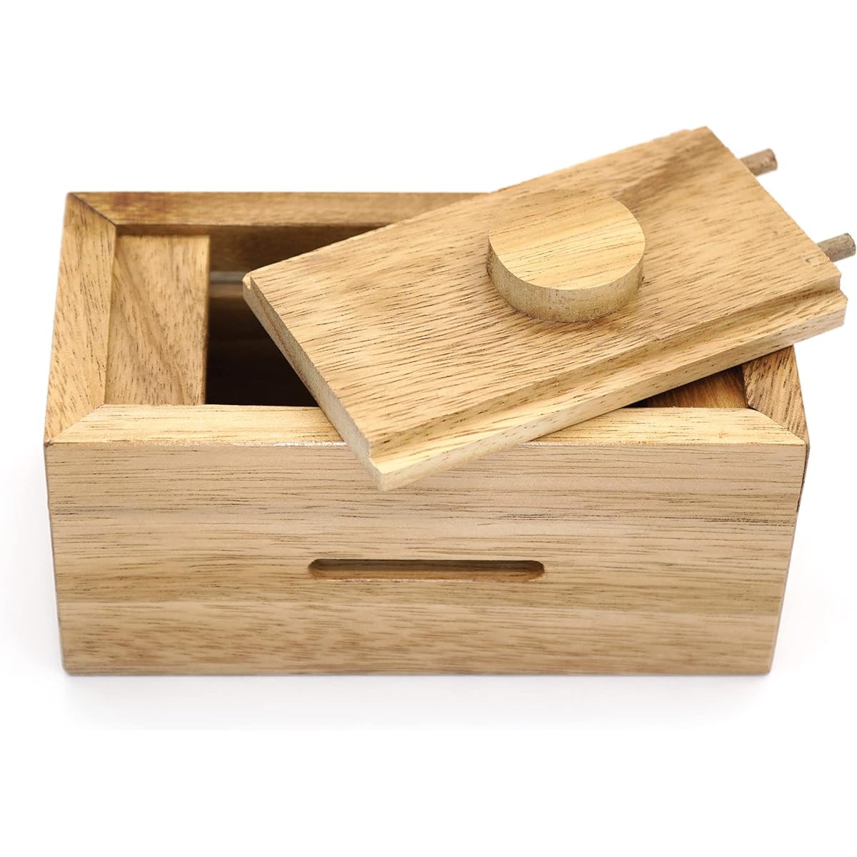 BSIRI Ziggurat Chest - Brain Teaser Box with Secret Compartment, Piggy Bank, Hidden Chest, Jewelry Box, 3D Puzzle Lock Box, Gift Card, Money Puzzle Box for Cash Gifts, Christmas