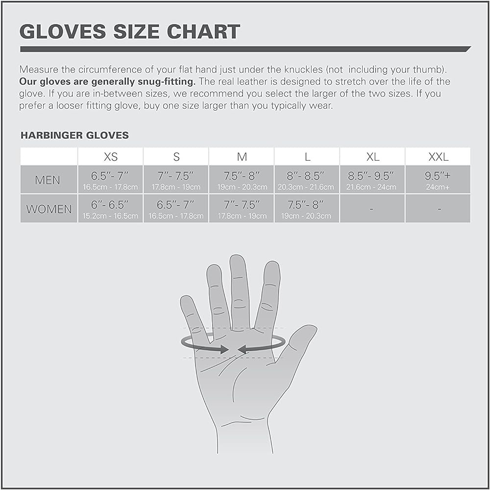 [Genuine Japanese Product] Harbinger Training Gloves, Unisex, XS~XL Size, For Muscle Training, Heavy Lifting, Training Wrist Wrap Gloves, Black