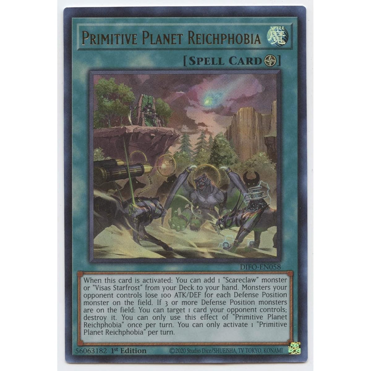 Primitive Planet Reichphobia DIFO-EN058 Ultra Rare First Edition