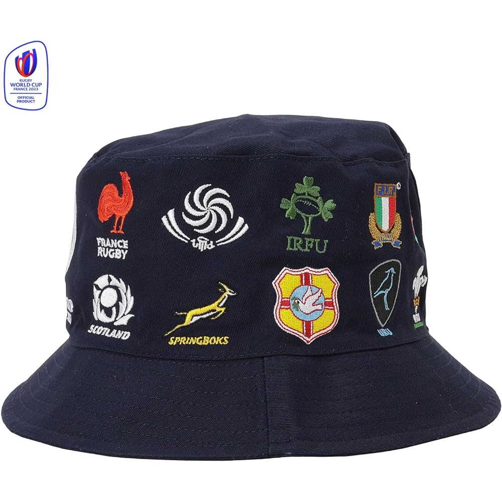 Rugby World Cup 2023 France (RUGBY WORLDCUP FRANCE 2023) 20UNIONS Bucket Hat RWC53208 (Navy/F/Men's, Lady's)