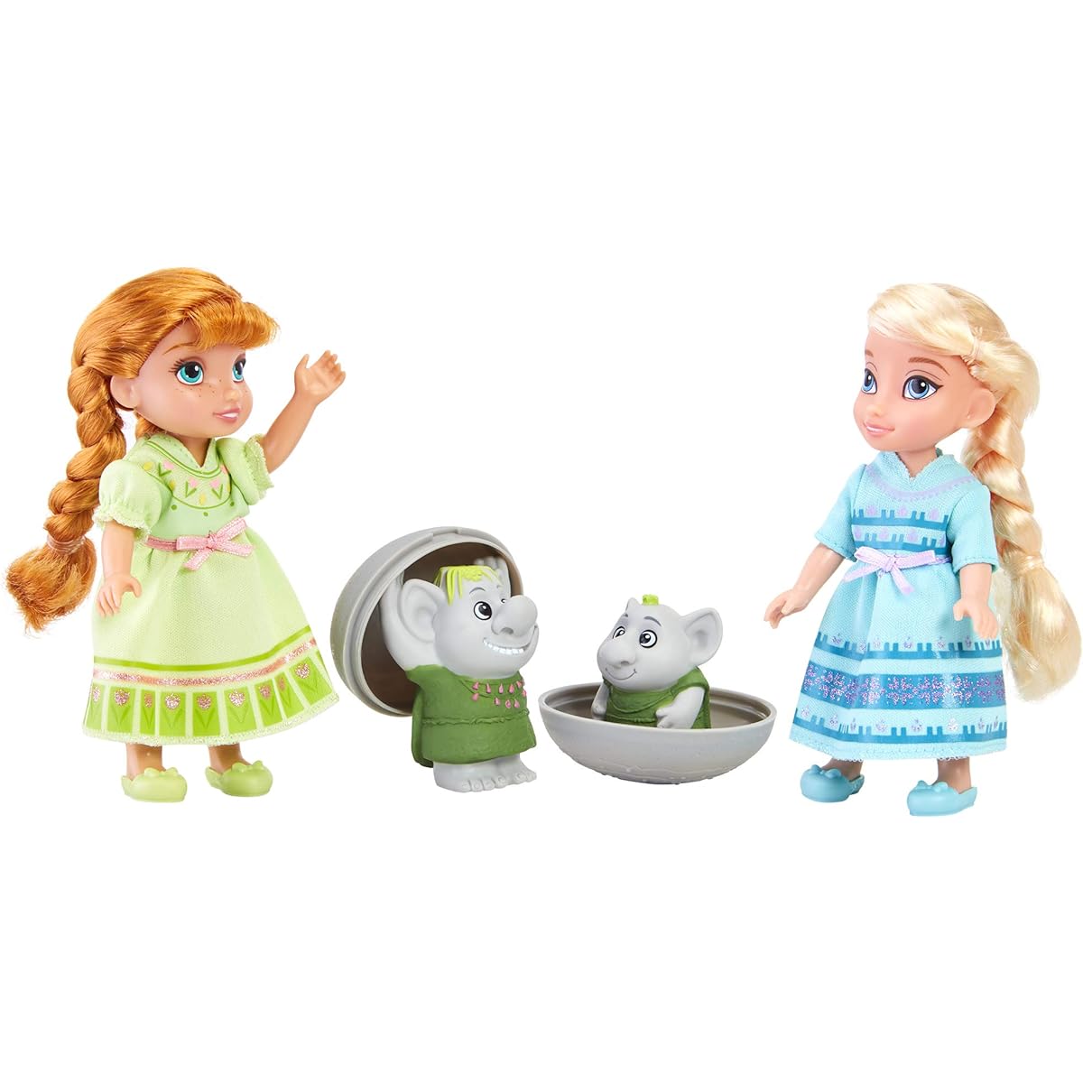 Disney Frozen Petite Surprise Trolls Gift Set Anna and Elsa Doll Exclusive [Parallel Import]