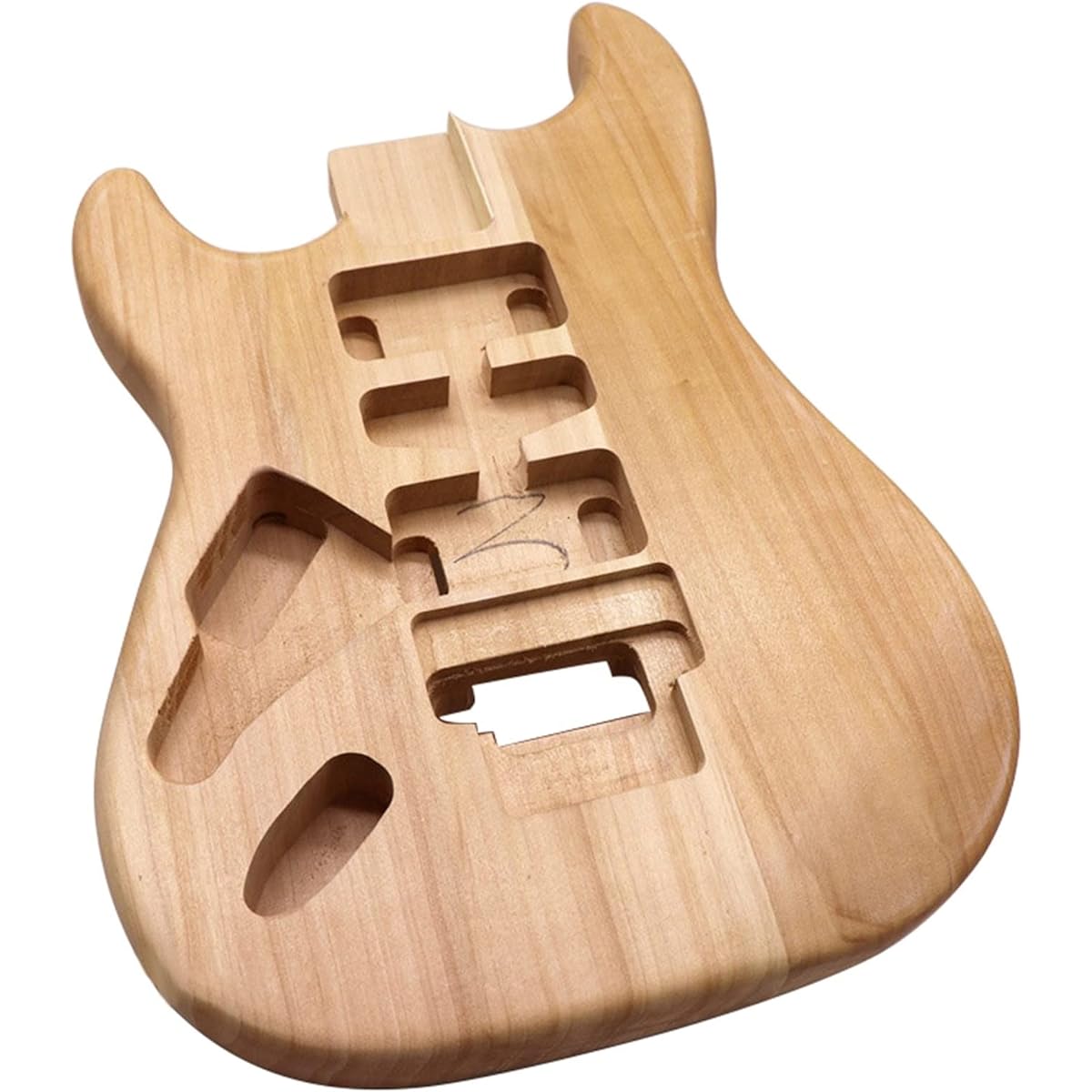 Left-handed electric guitar body, poplar wood, natural color, 5.7CM pocket width, guitar body