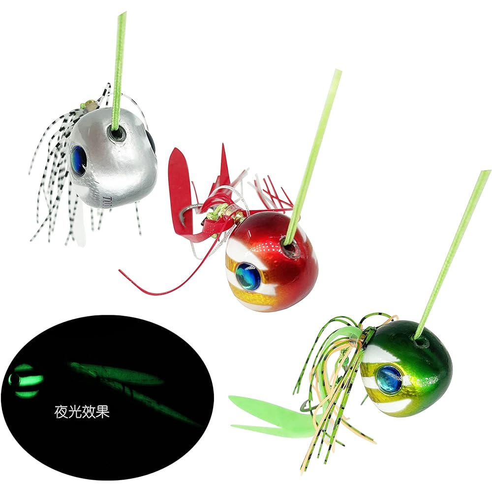 TOTOMOKA Tairaba Tairaba 3 Piece Set Three Colors 40g 60g 80g 100g 120g 150g 180g 200g Floating Type Luminous Tairaba Tairaba Red Sea Bream
