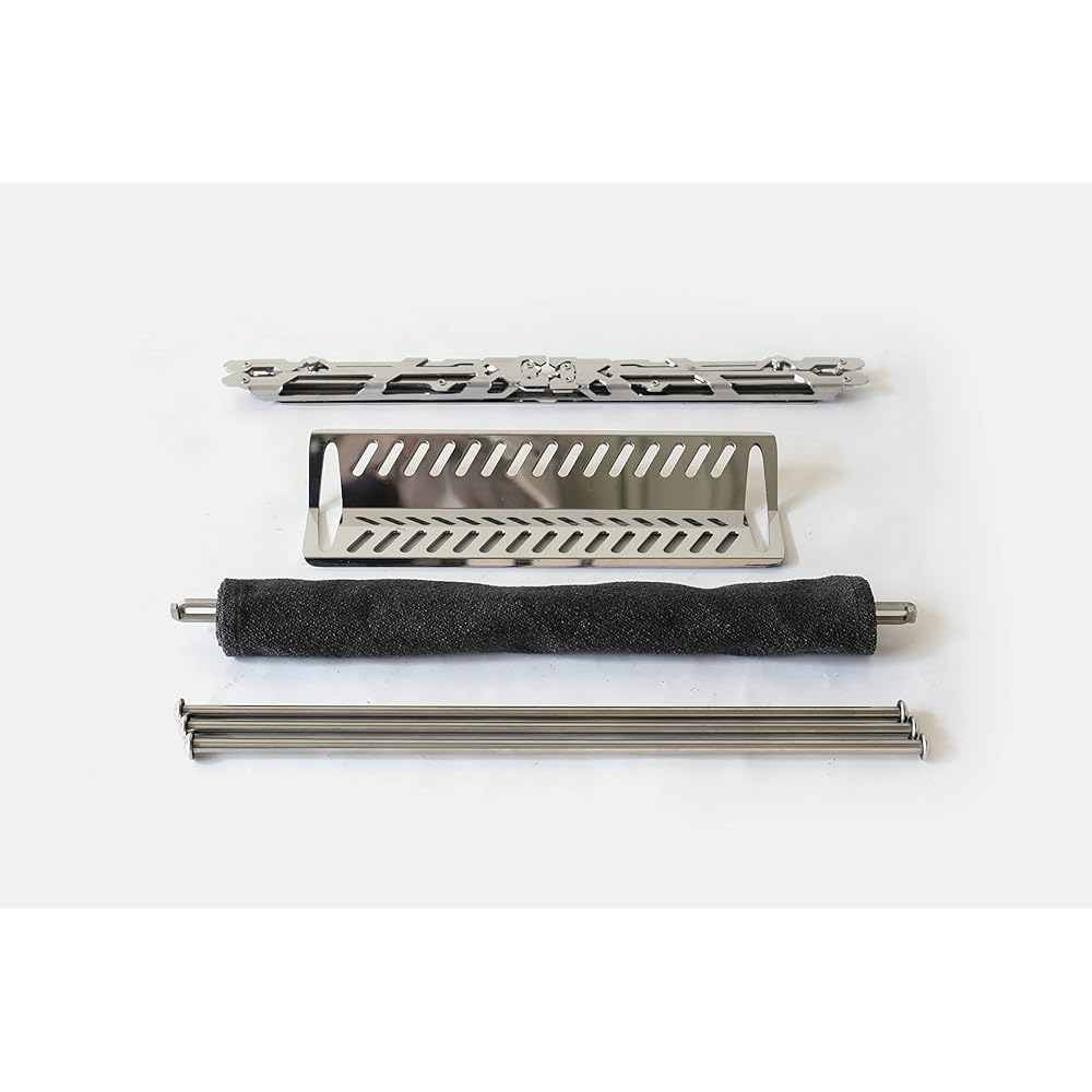MAAGZ JIKABIDAI/Open Fire Stand [Fielder × MAAGZ] CT0012 Folding Compact Fire Stand Bonfire Stand Made of Stainless Steel (JIKABIDAI/Open Fire Stand)