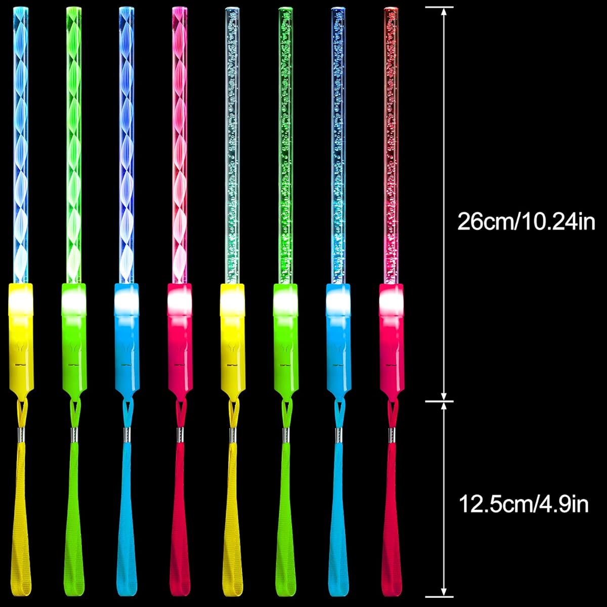 Jerify 30pcs Light Up Sticks, 3 Modes Flashing Glowing Wands LED Light Sticks Glow in the Dark for Kids Adults Party Supplies Wedding Halloween Christmas