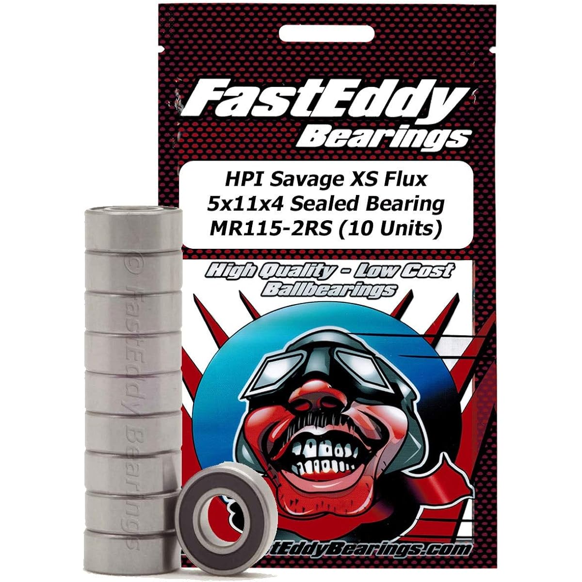 HPI Savage XS Flux 5X11X4 Sealed bearing. MR115-2RS (10 Units)