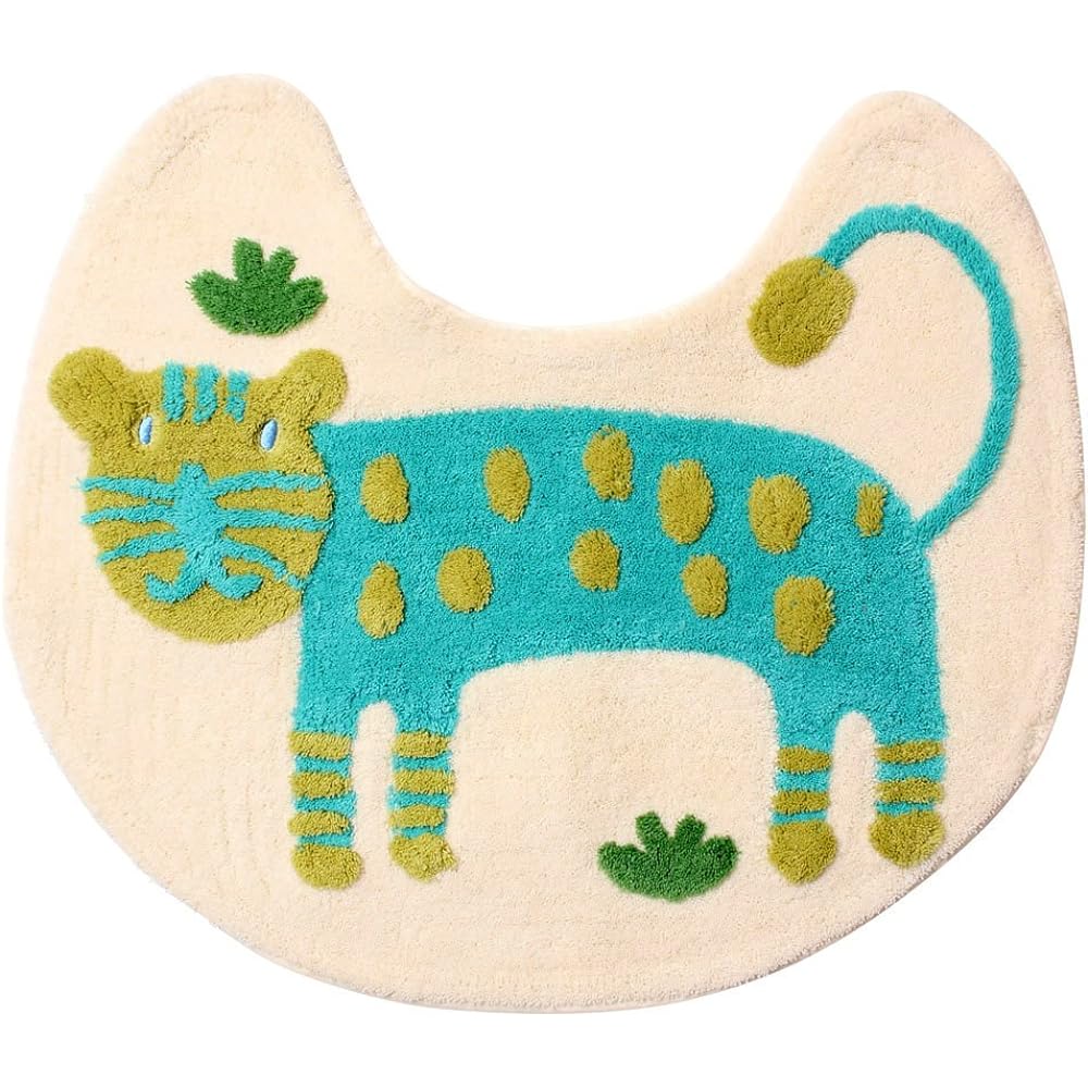 isso ecco animal toilet mat/paper holder cover set cheetah