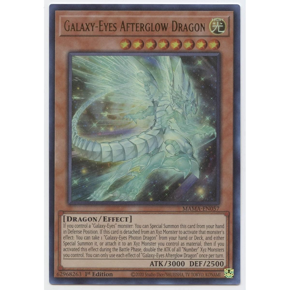 Galaxy-Eyes Afterglow Dragon MAMA-EN057 Ultra Rare First Edition
