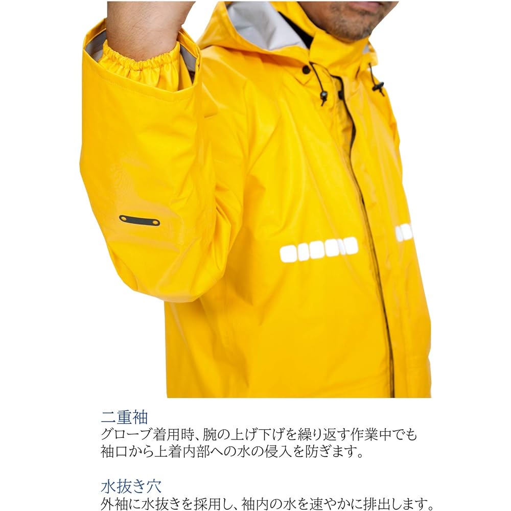 [APt PRO] AP1000 Working Rain Suit (Black, S)