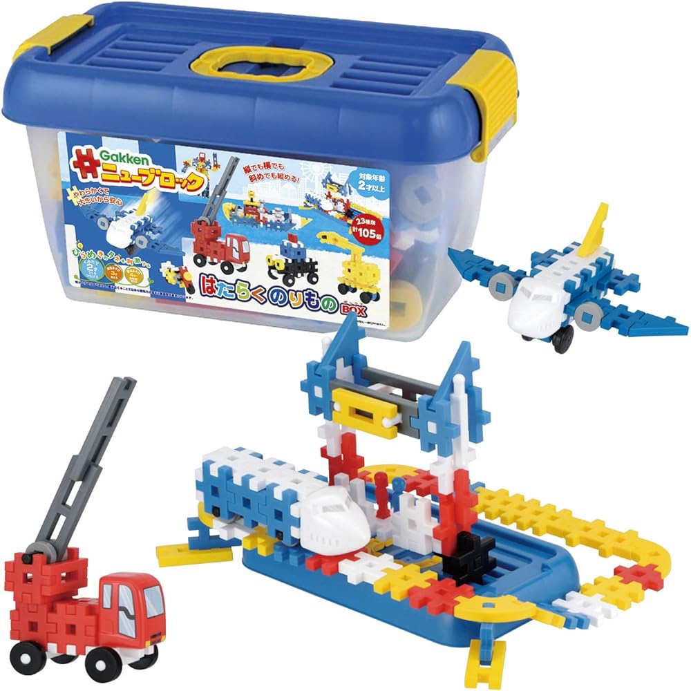 Gakken_Gakken New Block Vehicle Set (96 parts) + Gear Pack (5 parts) [Additional purchase set]