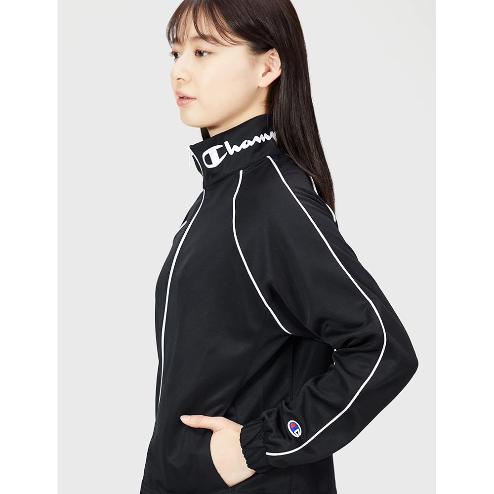 [Champion] Jersey Full Zip Jacket Stand Neck Training Suit Quick Drying UV Protection Jersey Top Script Logo Club Activities Gym Loungewear CWSTSE01 Women's