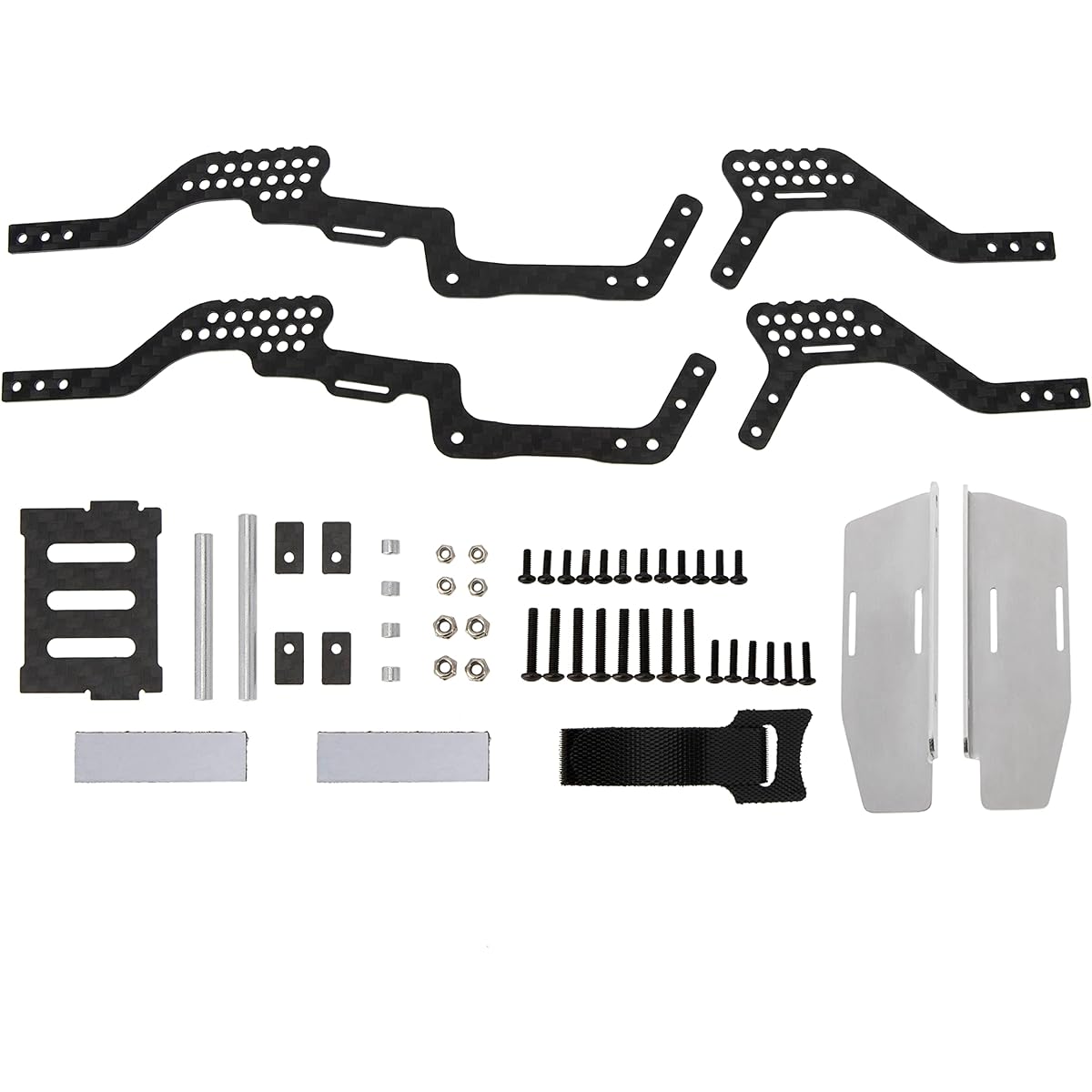 MEUS RACING TRX4M LCG Chassis Carbon Fiber Frame TRX4M Defender/Bronco/K10/F150 1/18 RC Crawler Car Upgrade Parts