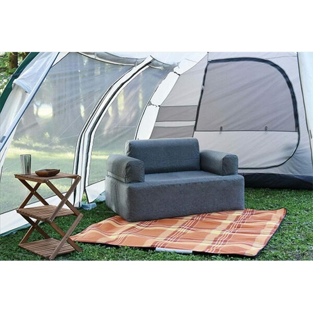 Yamazen Air Sofa Inflatable Sofa [1 Seater/2 Seater/3 Seater] Gray