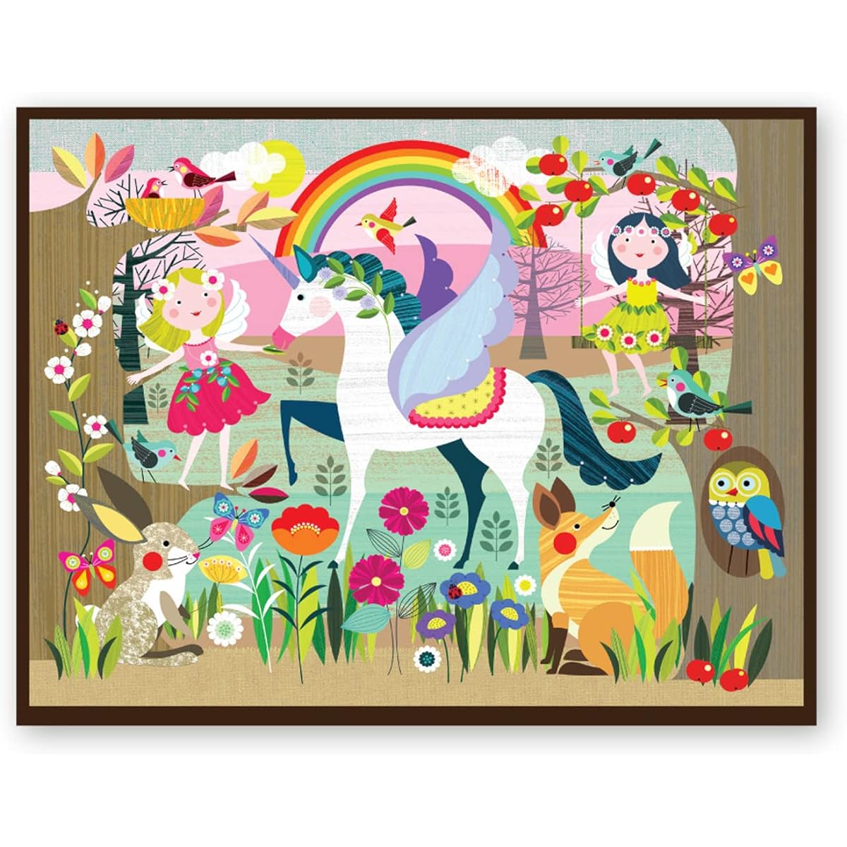 PLAYQID The Enchanting World of Unicorns Jumbo Giant Jigsaw Puzzle 12 Jumbo Piece Puzzle for Kids Ages 3 and Up 36 x 28 cm Multi