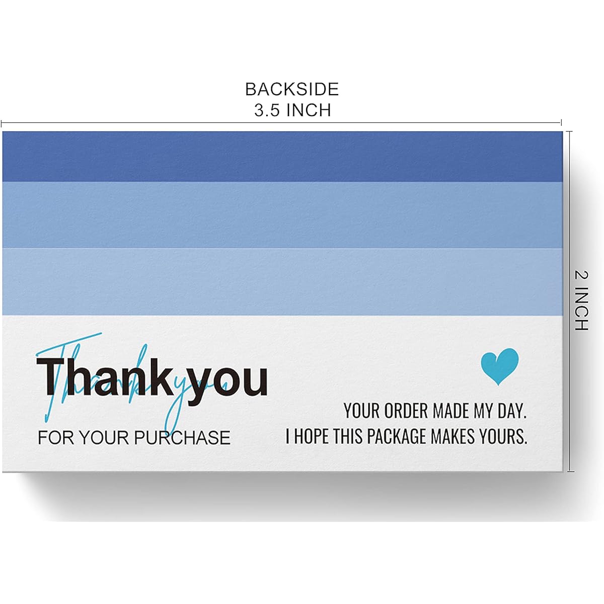 RXBC2011 Thank You for Your Order Made my day I hope this package makes your card 100-pack (Blue)