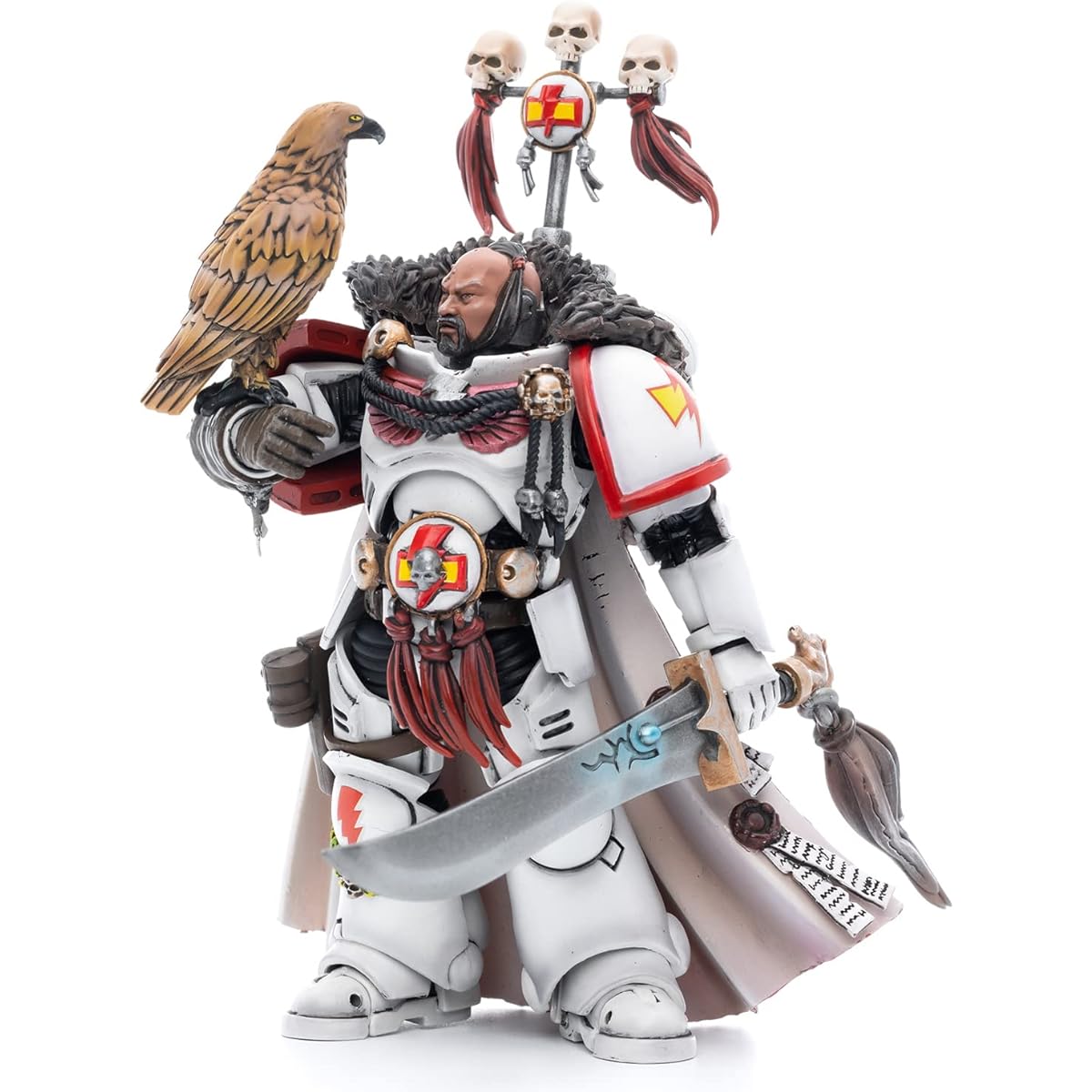 JOYTOY Warhammer 40K Mecha 1/18 Action Figure Joy Toy Model White Scar Captain Kor's Saro Khan