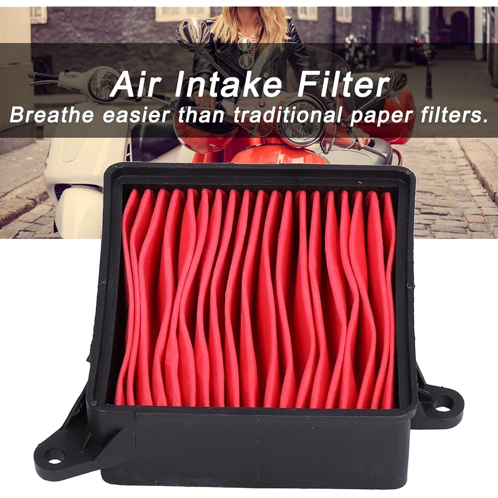 Aramox Scooter Air Intake Filter Motorcycle Air Cleaner High Flow 10.5x3.5x11cm Replacement for Kymco Agility 125R