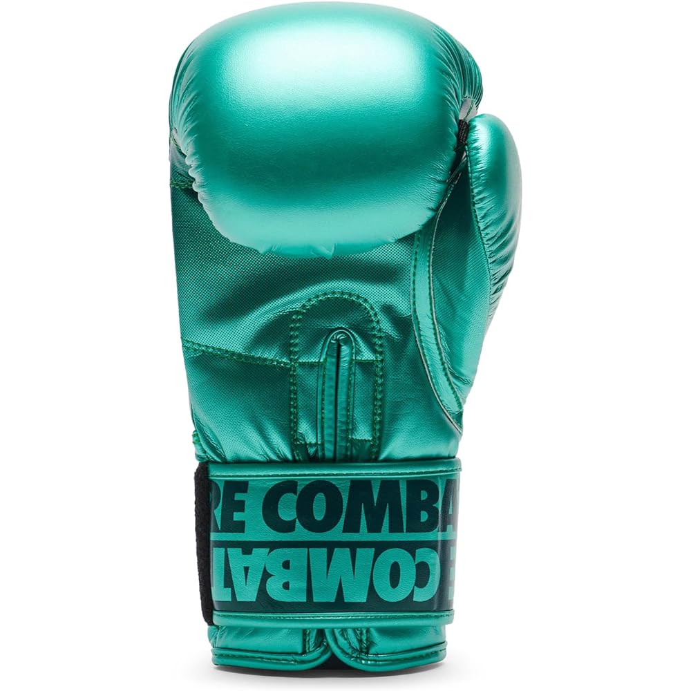 Leone 1947 Boxing Kickboxing Gloves Unisex [SHADED] Flex Synthetic Leather PU Pad Velcro Fastener 10oz / Green GN328 [Genuine Product]