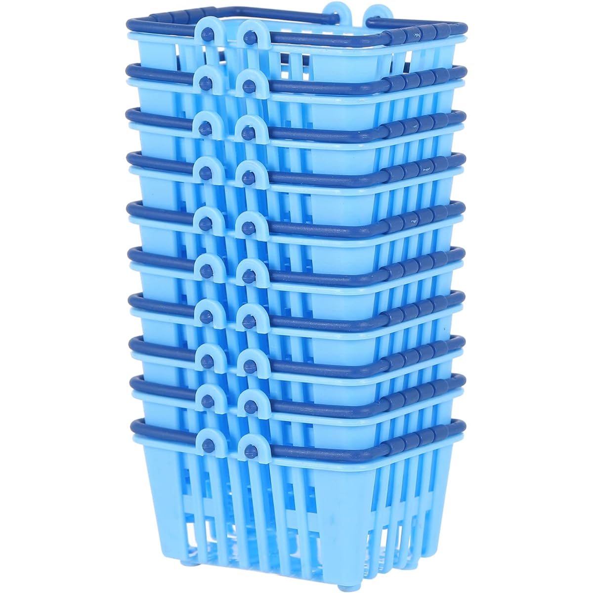 Ipetboom Mini Supermarket Basket 10 Pieces Mini Shopping Basket Miniature Shopping Basket Mini Basket Ornament Storage Basket Ornament for Dollhouse