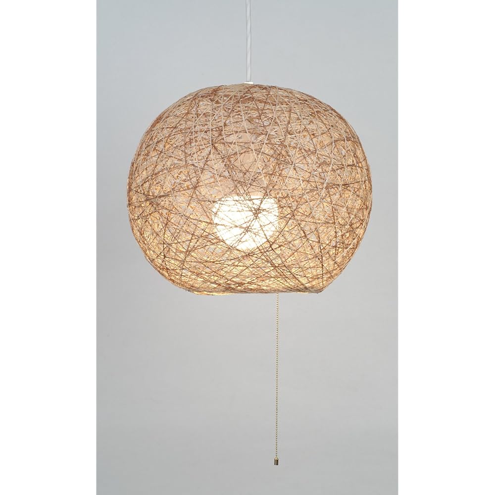 Kishima Abaka Pendant Light Round 1 Light Natural GEM-844P GEM-844P