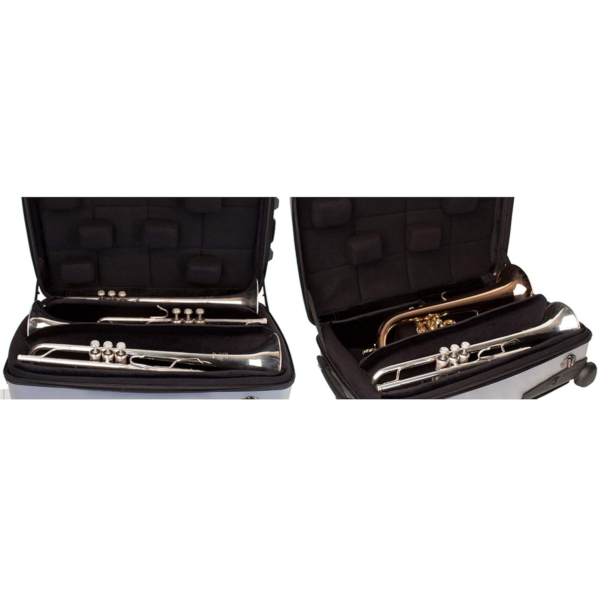 [PROTEC] Semi-hard case for trumpet with warranty 8 inches 7.37kg BLT301TSX Silver