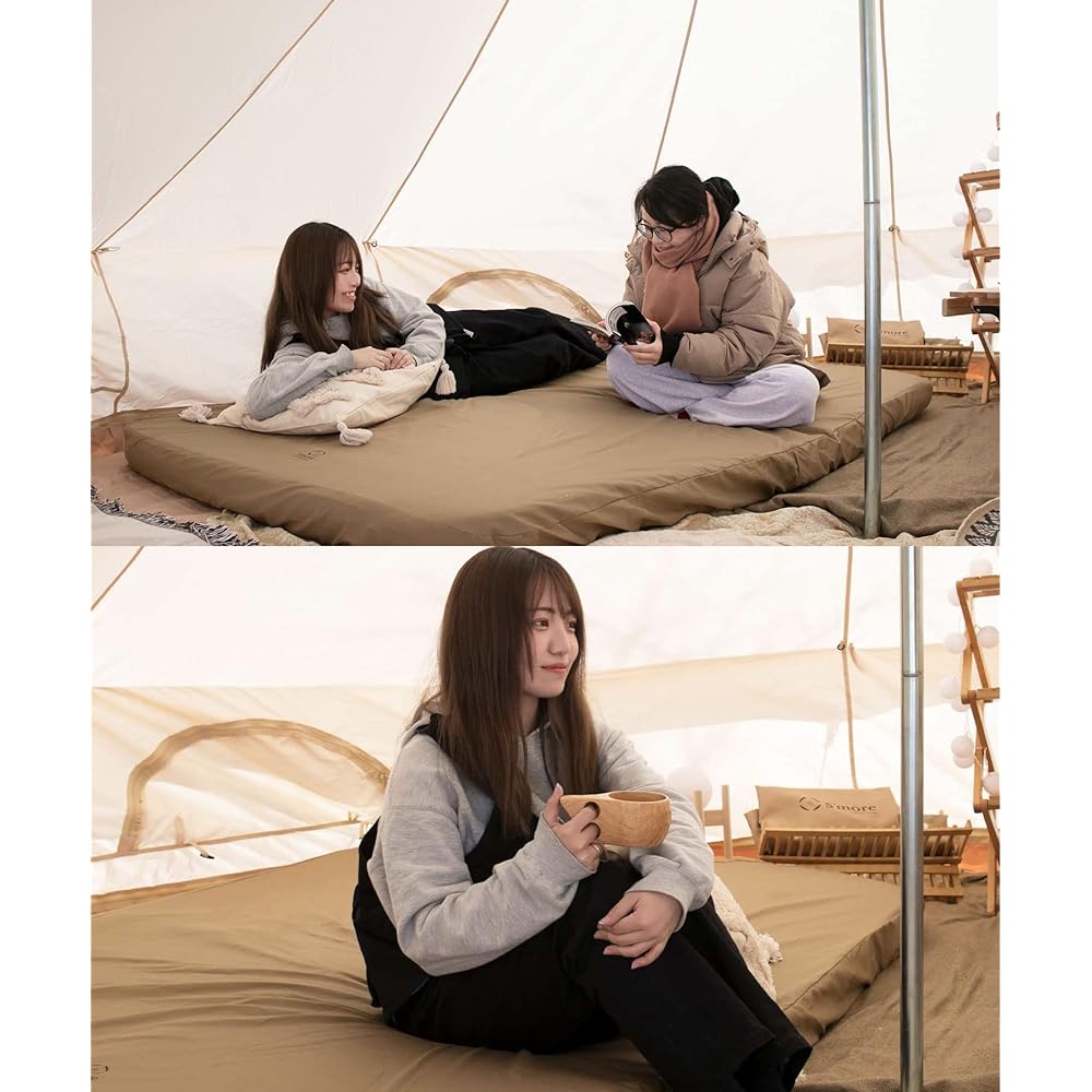 S'more OYASUMI MAT Camping Mat Single Folding Outdoor 10cm Extra Thick Carrying Storage Bag Included Smooth to the Touch
