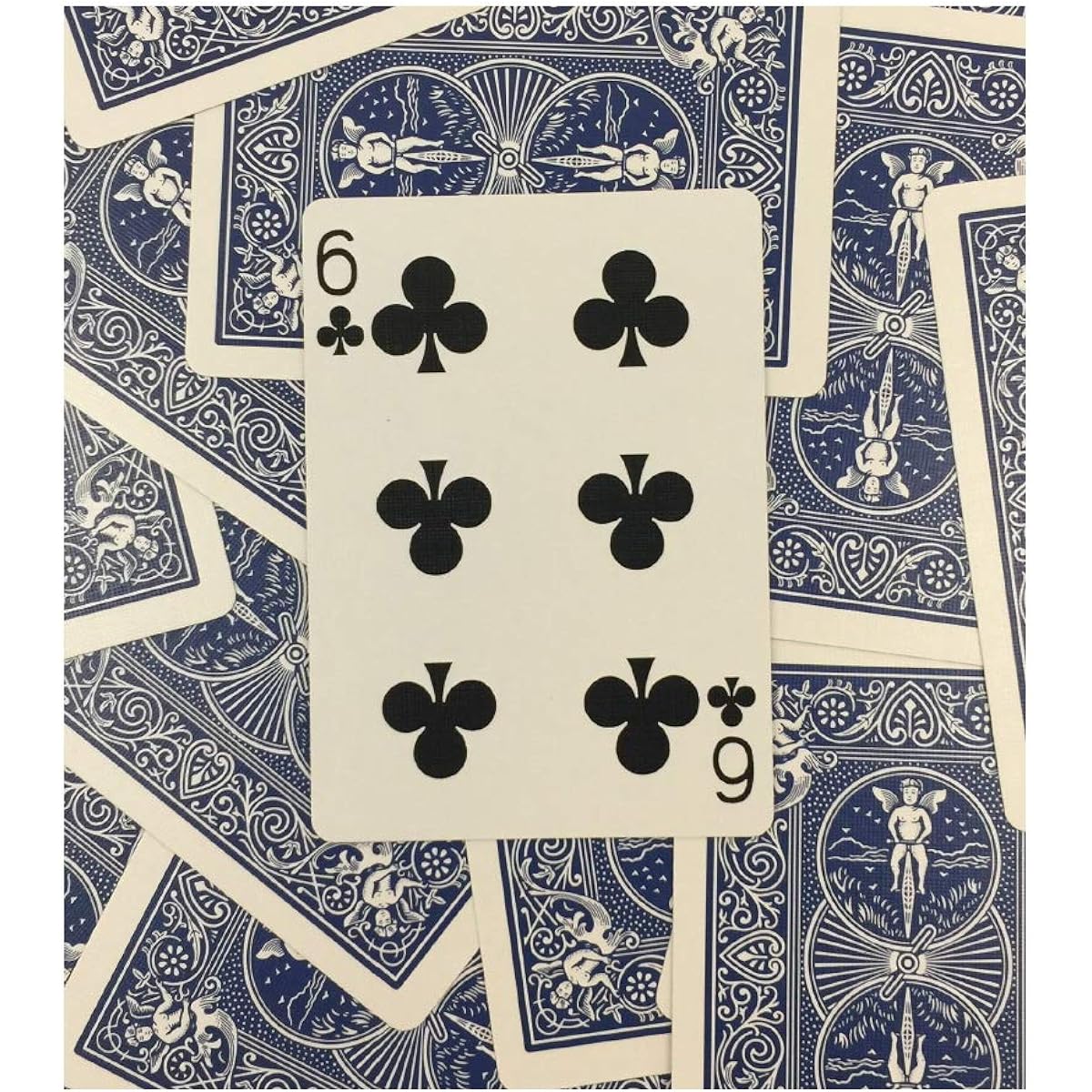 Rock Ridge Magic Trick One-Way Forced Deck Blue 6 Clubs