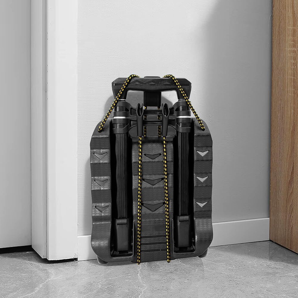 TORIBIO Carry Cart, Folding Dolly, Lightweight, Quiet, Staircase, Ultra Compact, Luggage Transport, Moving, Outdoor, Fixed Rubber Rope Included, 31cm x 26cm x 100cm