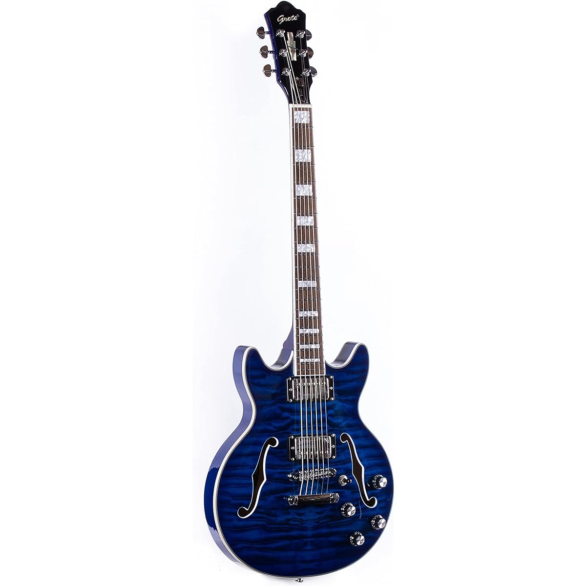 Grote GT339 Semi-hollow body electric guitar (blue)