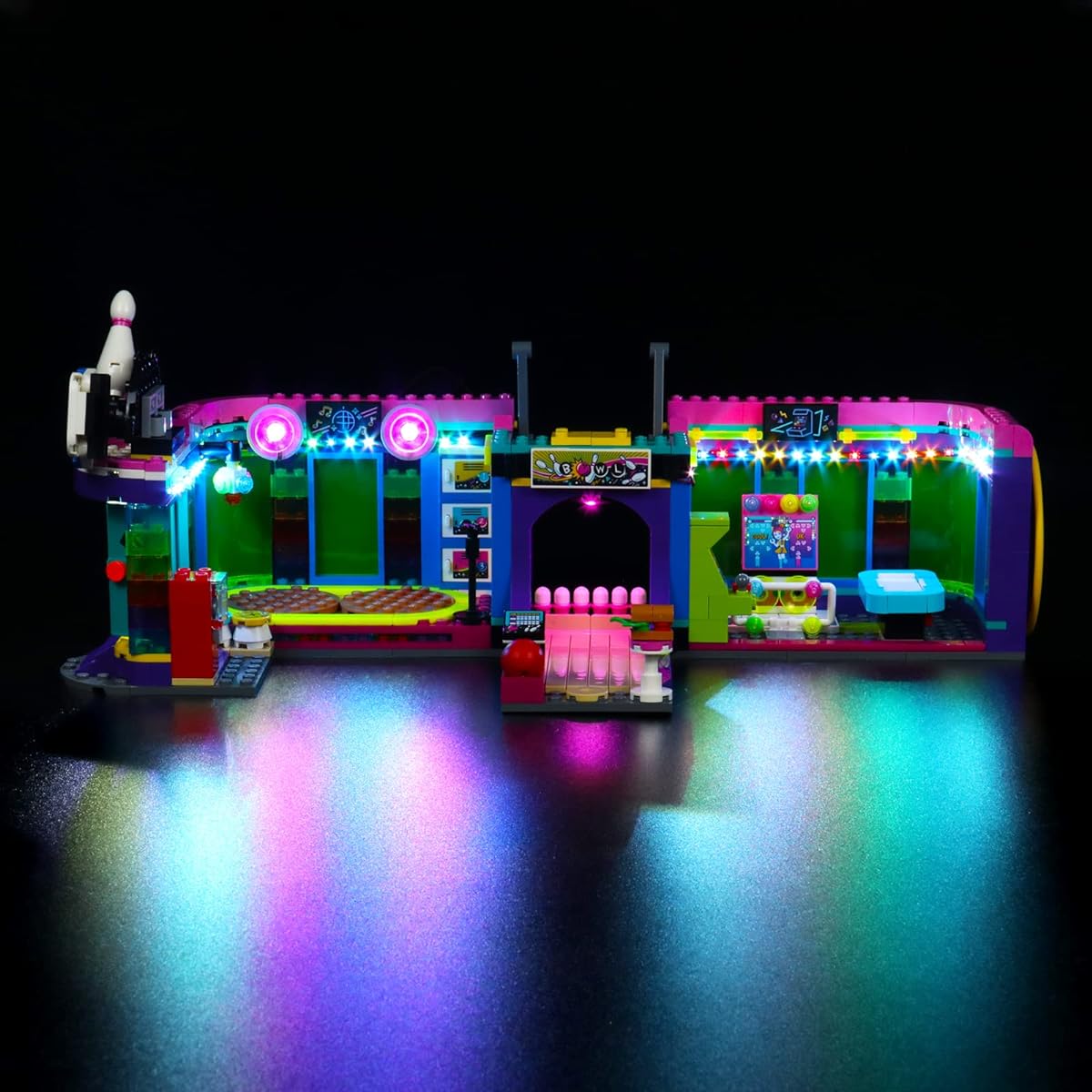 Bourvill LED Light Kit for Lego 41708 Friends Roller Disc Arcade - Light Set Compatible with Lego 41708 Set - Classic Version (No Model Light Kit)